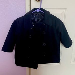 Girls Button Up Pea Coat